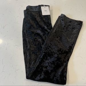 High Waisted Velvet Pants